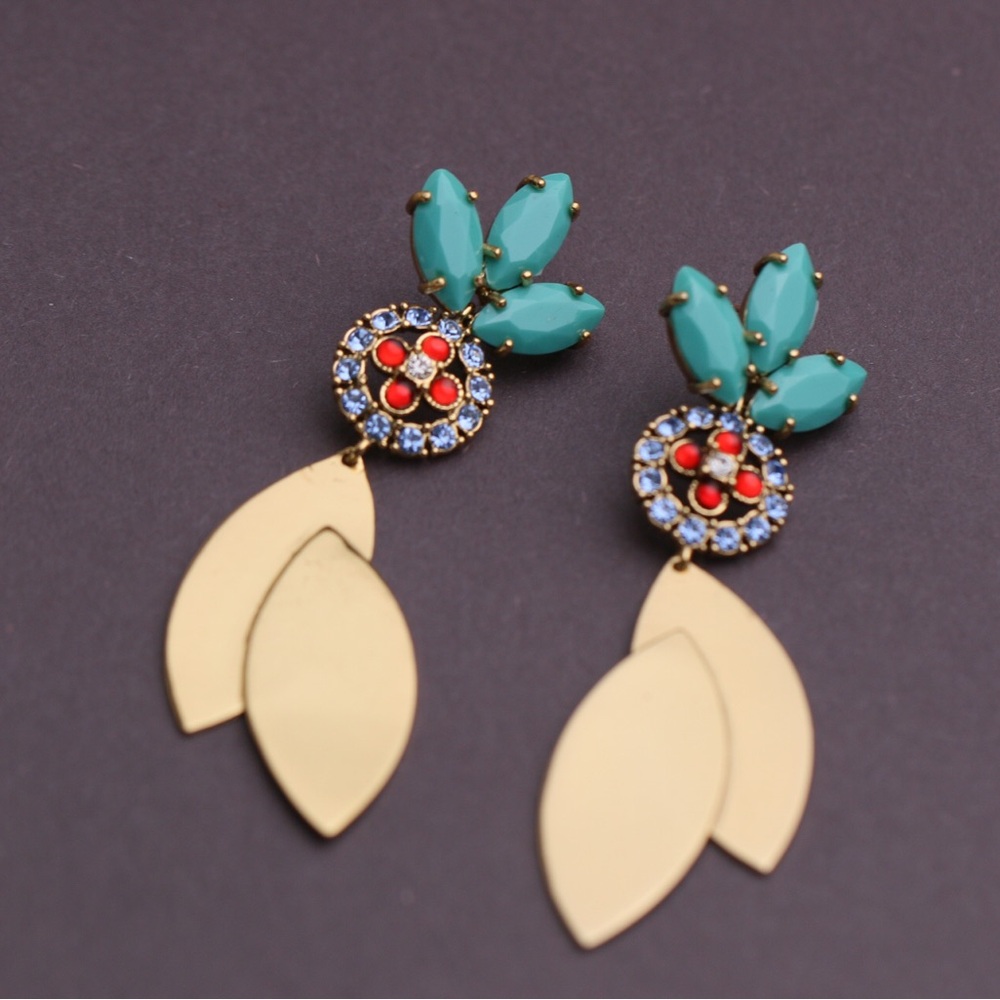 Lulu Frost crystal Drop Earrings